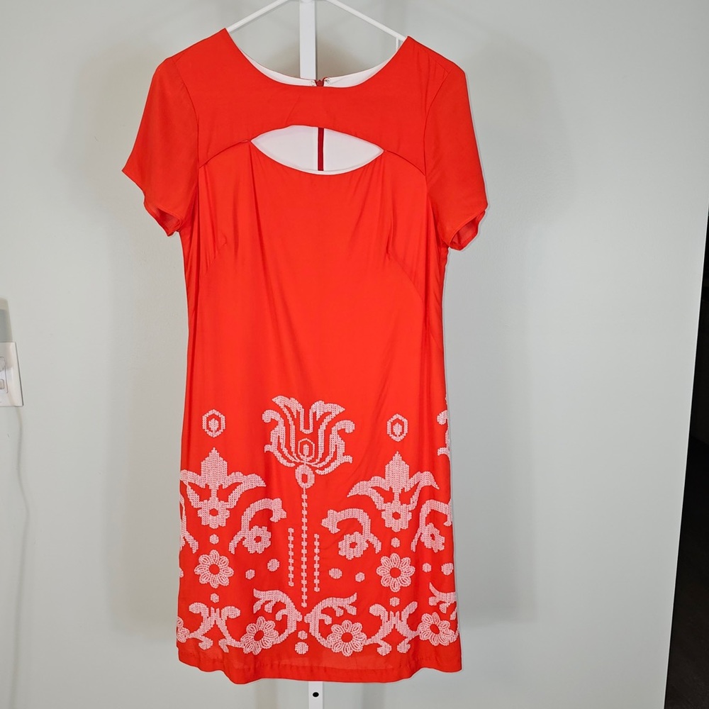 Eva Franco Orange/Red dress size 6 sequence
